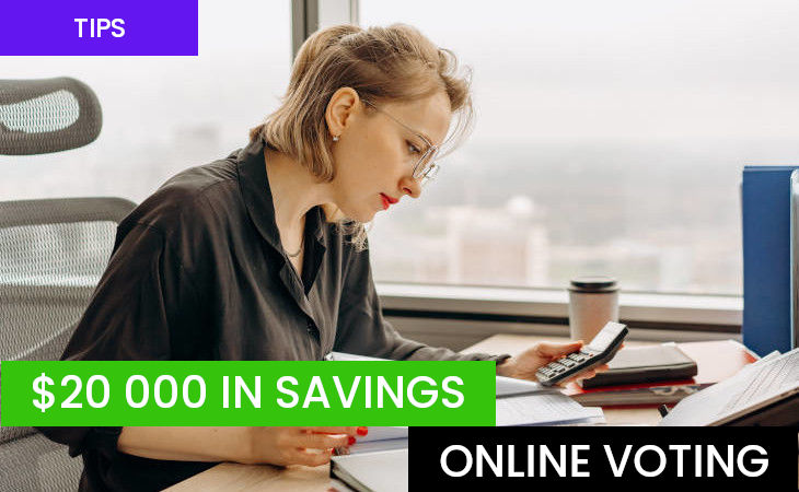 online_voting_savings Voto online para empresas y juntas generales » Sistema completo